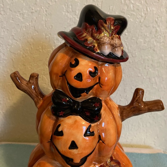 SIGNATURE HOME COLLECTION JACK-O-LANTERN FIGURINE W/BOX Fall Halloween 12” - Picture 2 of 9